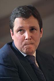 П/К с главой дирекции железнодорожных вокзалов ОАО 'РЖД' Сергеем Абрамовым в зале заседаний редколлегии ИД 'Коммерсант'