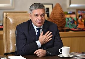 Президент группы компаний 'Дело' Сергей Шишкарев во время интервью