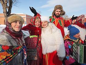 Празднование Масленицы в Петропавловской крепости