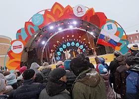 Празднование Масленицы в Петропавловской крепости