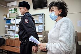 Заседание суда по делу Галины Тимониной, обвиняемой в подготовке заказного убийства 60-летнего ответственного работника Мособлгаза, в Хамовническом районном суде