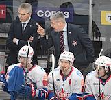 Континентальная Хоккейная Лига (КХЛ). Матч между командами 'Динамо' (Москва) - СКА (Санкт Петербург) на стадионе 'ВТБ Арена'