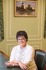 Ректор Санкт-­Петербургского государственного университета аэрокосмического приборостроения (ГУАП) Юлия Антохина во время интервью