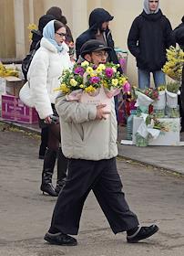 Празднование Международного женского дня 8 марта в Москве