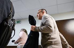 Судебное заседание по делу бывшего мэра Сочи Алексея Копайгородского, его супруги Янины Копайгородской и ее бывшего помощника Александра Пасунько, обвиняемых в получении взяток, растрате и легализации криминальных средств, в Мещанском районном суде