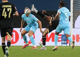 Фонбет - Кубок России по футболу 2025/26. 1/2 финала. Матч между командами 'Зенит' (Санкт-Петербург) - 'Динамо МХ' (Махачкала) на стадионе 'Лукойл Арена'