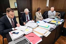 Заседание суда по иску Генеральной прокуратуры России к инвестору Александру Галицкому и его фонду Almaz Capital Partners о запрете деятельности в связи с экстремизмом в Тверском районном суде