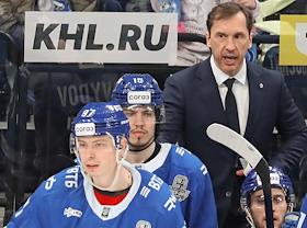 Континентальная Хоккейная Лига (КХЛ). Плей-офф 1/8 финала Кубка Гагарина. Матч между командами 'Динамо' (Москва) - 'Динамо Минск' (Белоруссия) на стадионе 'ВТБ Арена'