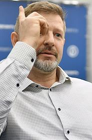 Коммерческий директор ООО «КлеверЛаб» Максим Марачук во время интервью в редакции 'Коммерсант - Северо-запад'