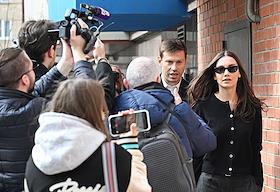 Рассмотрение по существу дела в отношении футболиста Федора Смолова, обвиняемого в причинении вреда здоровью средней тяжести после драки в 'Кофемании' на Большой Никитской улице, в 418-м судебном участке Москвы