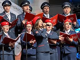 Парад исторических трамваев в Москве