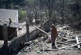 Последствия наводнения в Дагестане