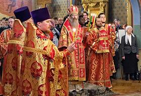 Пасхальное богослужение в Богоявленском соборе. Губернатор Мазур В.В. и владыка Томский и Асиновский Ростислав