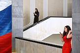 Plenary session of the State Duma of Russia. Deputies on the sidelines