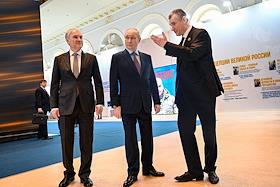 Выставка 'Жириновский. Продолжение. ЛДПР', посвященная 80-летию основателя Либерально-демократической партии России (ЛДПР) Владимира Жириновского, в Центральном выставочном зале 'Манеж'