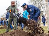 Торжественная военно-патриотическая акция в рамках дня благоустройства территории. Закладка Аллеи Памяти в честь военнослужащих, погибших в ходе СВО