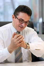 Сергей Лайкин - глава российского представительства 'Dow Chemical' во время интервью в своем рабочем кабинете