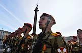 Парад в честь 81-й годовщины Победы в Великой Отечественной Войне на Дворцовой площади