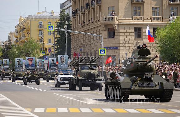 The military parade in honor of the 81st anniversary of Victory in the Great Patriotic War on Fallen Fighters Square in Volgograd