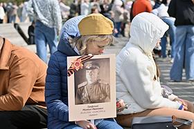 Акция 'Бессмертный флот' в честь 81‑й годовщины Победы в Великой Отечественной войне в Санкт-Петербурге