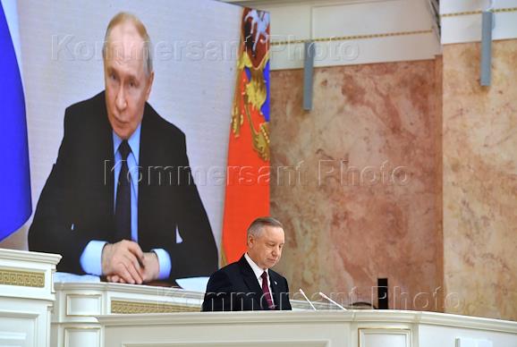 Отчет Губернатора Александра Беглова по итогам развития Санкт-Петербурга в 2025 году перед депутатами Законодательного собрания Санкт-Петербурга