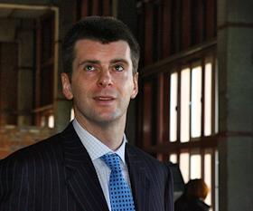 П/к президента группы 'ОНЭКСИМ' Михаила Прохорова, посвященная созданию медиагруппы 'ЖV!'
