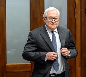 Заседание внутрифракционной группы фракции 'Единая Россия' с участием заместителя министра иностранных дел России Сергея Рябкова в Государственной думе (ГД) России
