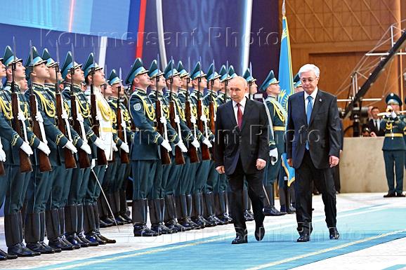 Рабочая поездка президента России Владимира Путина в Казахстан