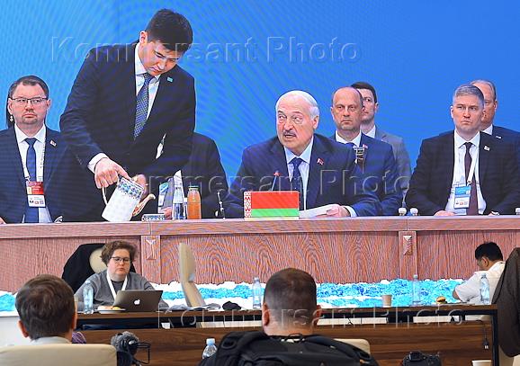 Рабочая поездка президента России Владимира Путина в Казахстан