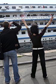 Теплоходы на Северном речном вокзале. Начало навигации