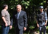 Церемония прощания с президентом Единой Лиги ВТБ Сергеем Ивановым в Центральной клинической больнице (ЦКБ) управления делами президента России