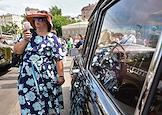 День Московского транспорта. Парад исторических трамваев и ретроавтомобилей по маршруту от станции метро 'Новокузнецкая' до Чистопрудного бульвара