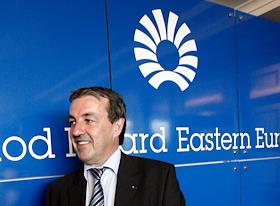 Pierre Pringuet (Пьер Пренге), вице-президент 'Перно Рикар'. Frank Boivin (Франк Буавен), генеральный директор 'Перно Рикар' Восточная Европа, в гостинице 'Балчуг'