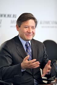 Пресс-конференция министра информационных технологий и связи Леонида Реймана в пресс-центре газеты 'Московский комсомолец'