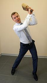 Деловой пресс-завтрак. Организатор: Сеть гастрономов 'Глобус Гурмэ'. Генеральный директор «Столичной Торговой компании» ('Глобус Гурмэ') Андрей Яковлев