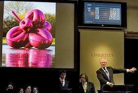 Christie’s  Post-war and Contemporary Art Sale. Вечерние продажи на аукционе 'Кристис'.

