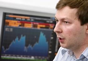 Генеральный директор компании 'Mail.ru' Дмитрий Гришин во время интервью в своем кабинете