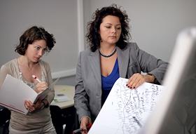 Руководитель группы маркетинговых коммуникаций компании 'Ксерокс СНГ' Мария Иванова во время интервью в офисе своей компании