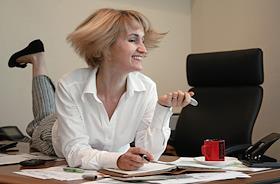 Татьяна Каримова, генеральный директор Центральной Дистрибьюторской Компании, в офисе компании