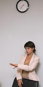 Директор по развитию компании 'Омсквинпром' Наталья Никитина во время интевью в переговорной Издательского Дома 'КоммерсантЪ'