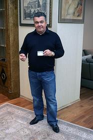 Председатель совета директоров ООО 'Одинцовская кондитерская фабрика' Андрей Коркунов во время интервью в деловом центре на Рублево-Успенском шоссе