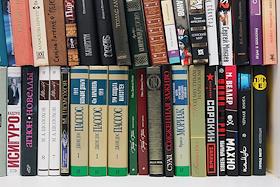 Книги из библиотеки президента ГК 'Каскол' Сергея Недорослева в офисе компании