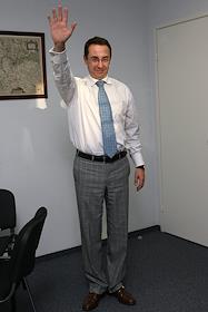 Бернар Люке, генеральный директор интернет-магазина OZON.ru, в офисе бизнес-центра 'Сокол-1'