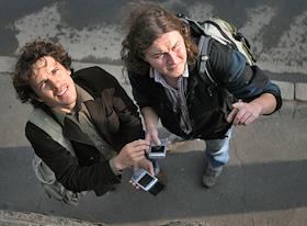 Денис Алаев и Сергей Курлович, основатели компании Wi2Geo в клубе 'Китайский летчик Джао Да'