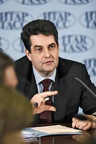 П/к на тему: 'Антикризисная политика. Москва и Урал - точки взаимодействия' с участием полномочного представителя президента РФ в Уральском федеральном округе Николая Винниченко, в ИТАР-ТАСС. 
