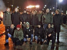 Активисты национал-патриотической организации 'Литовский национальный центр'