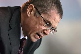 Матч 1/4 финала континентальной хоккейной лиги (КХЛ) между командами ЦСКА (Москва) и 'Динамо' (Москва) на ЛДС 'Динамо'