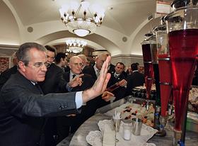 Прием в честь открытия Итало-российского делового форума.  Церемония вручения премии 'Леонардо', в ГУМ