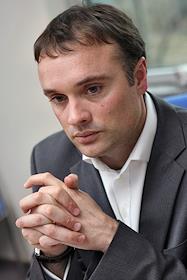 Управляющий директор компании Diageo в России и странах СНГ Джон О'Кифф во время интервью