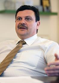 Генеральный директор ОАО 'Мегафон' Сергей Солдатенков, во время интервью в офисе компании